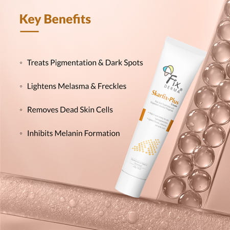 Fixderma Kojic Acid + Arbutin Skarfix-Plus Cream For Hyperpigmentation And Melasma Treatment 30 Gm
