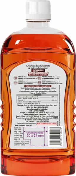 Ciphands Antiseptic Disinfectant 500Ml