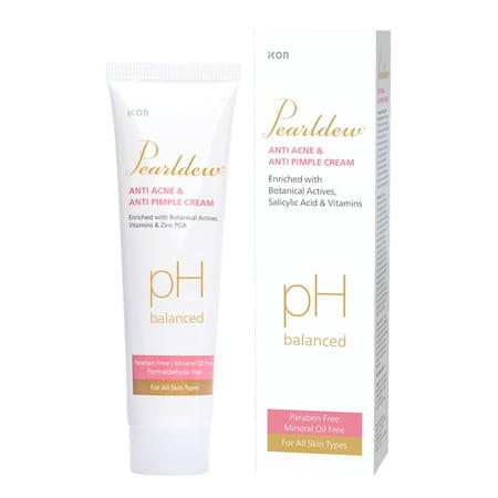 Pearldew Antiacne & Antipimple Cream 25 Gm | Herbs & Zinc Pca | Salicylic Acid (Pack Of 6)