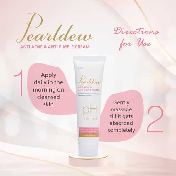 Pearldew Antiacne & Antipimple Cream 25 Gm | Herbs & Zinc Pca | Salicylic Acid (Pack Of 6)