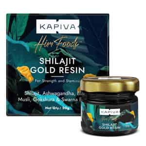 Kapiva Shilajit Gold Resin - 20g | Helps In Boosting Stamina | Contains 24 Carat Gold