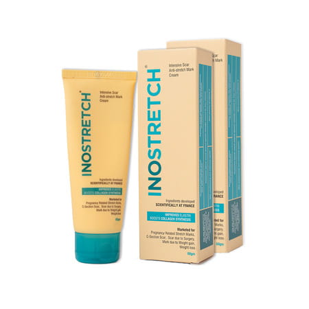Inostretch Stretch Mark Cream | Reduce Stretch Marks & Scars - 60g (Pack Of 2)