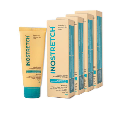 Inostretch Stretch Mark Cream | Reduce Stretch Marks & Scars - 60g (Pack Of 2)