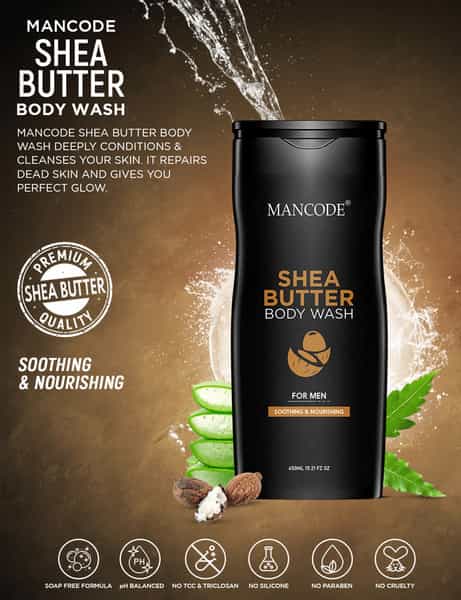Mancode Shea Butter Body Wash | 450Ml