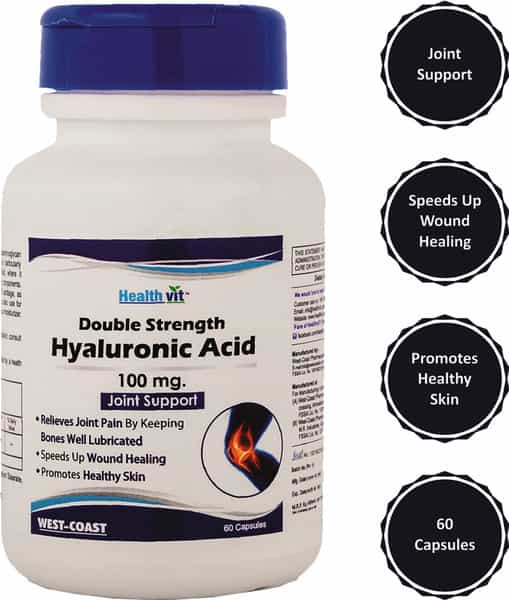 Healthvit Double Strength Hyaluronic Acid 100 Mg 60 Capsules