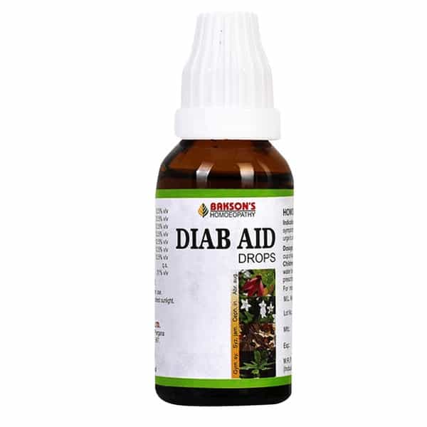 Dr Bakshi's Bakson Homoeopathy Diab Aid Drops 30 Ml