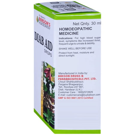 Baksons Diab Aid Drops 30 Ml