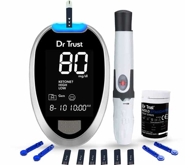 Dr Trust Fully Automatic Glucometer (With 10 Strips)