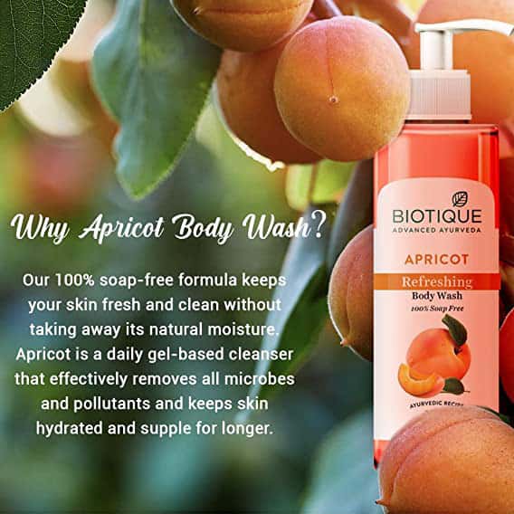 Buy BIOTIQUE APRICOT REFRESHING BODY WASH, 200ML Online & Get Upto 60