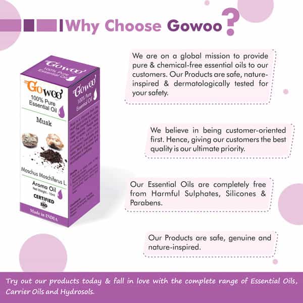 Go Woo 100% Pure Undiluted Musk Oil 10 Ml