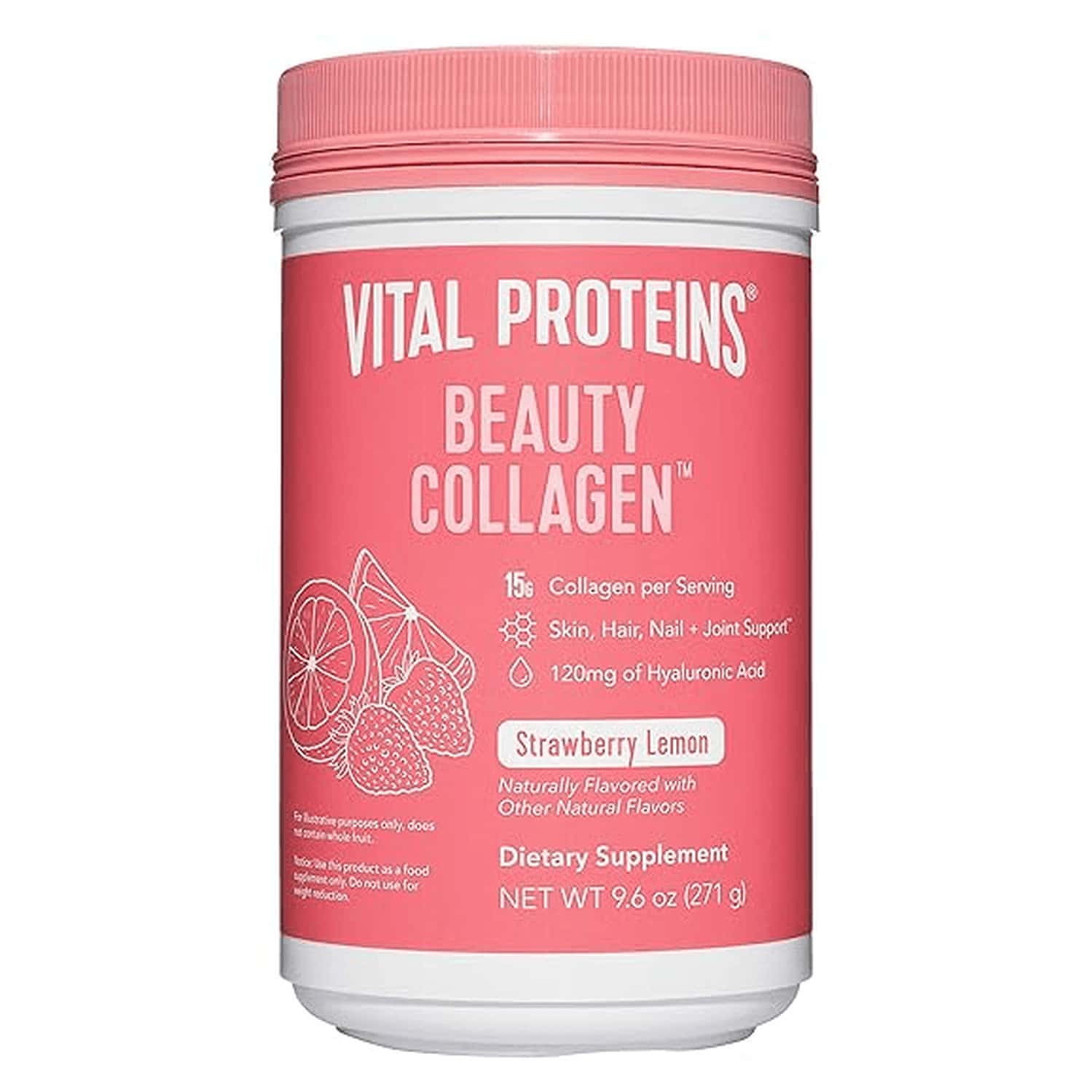 Vital Proteins Beauty Collagen Strawberry Lemon | Canister | 271g