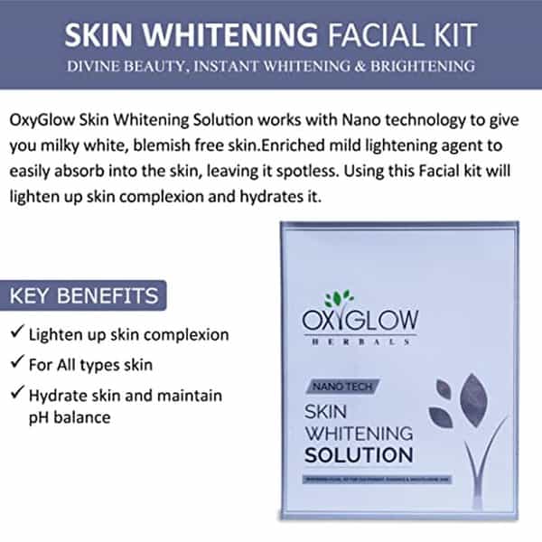 Oxyglow Herbals Skin Whitening Solution Facial Kit 250 Gram