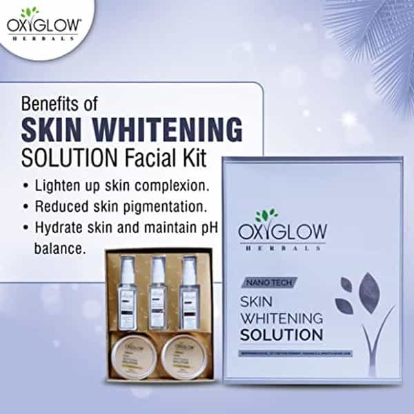 Oxyglow Herbals Skin Whitening Solution Facial Kit 250 Gram