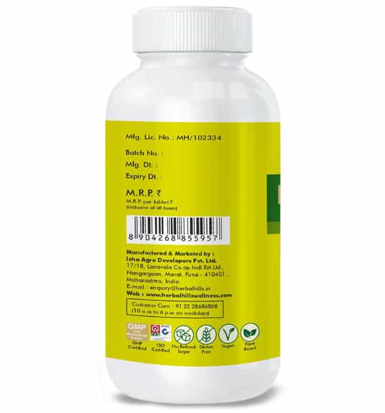Herbal Hills Nirgundi (Vitex Negundo) 120 Tablet 500Mg For Joint Care & Health Benefits (Pack Of 5)