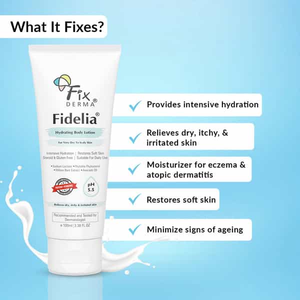 Fixderma Fidelia Hydrating Body Lotion With Avocado Oil - 100Ml