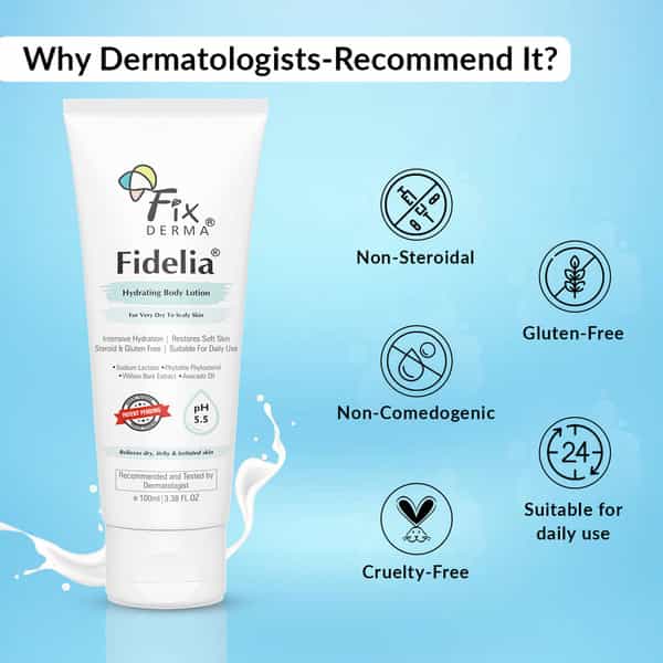 Fixderma Fidelia Hydrating Body Lotion With Avocado Oil - 100Ml
