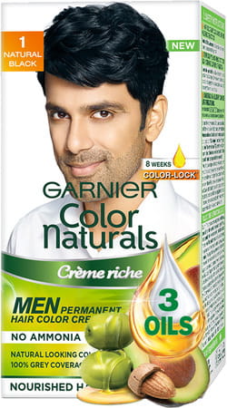 Garnier Color Naturals For Men Shade 1 Natural Black Hair Color Box Of 60 G