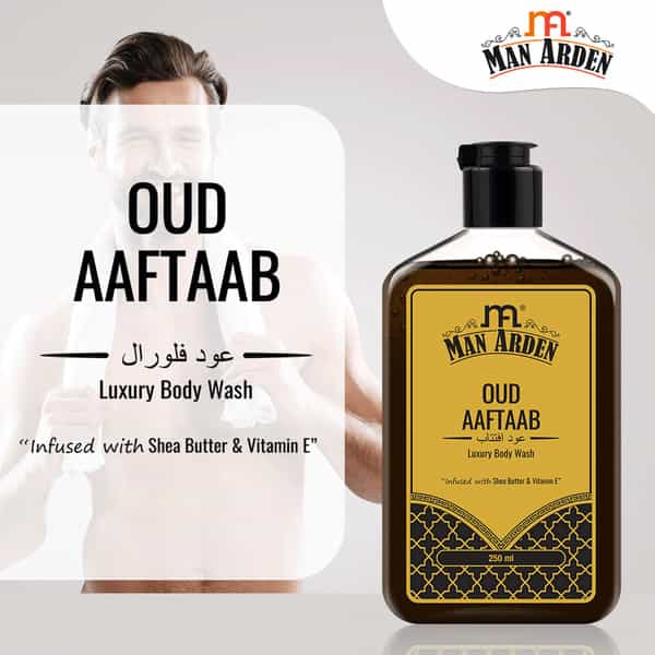 Man Arden Oud Aaftaab Luxury Body Wash Infused With Shea Butter & Vitamin E 250Ml