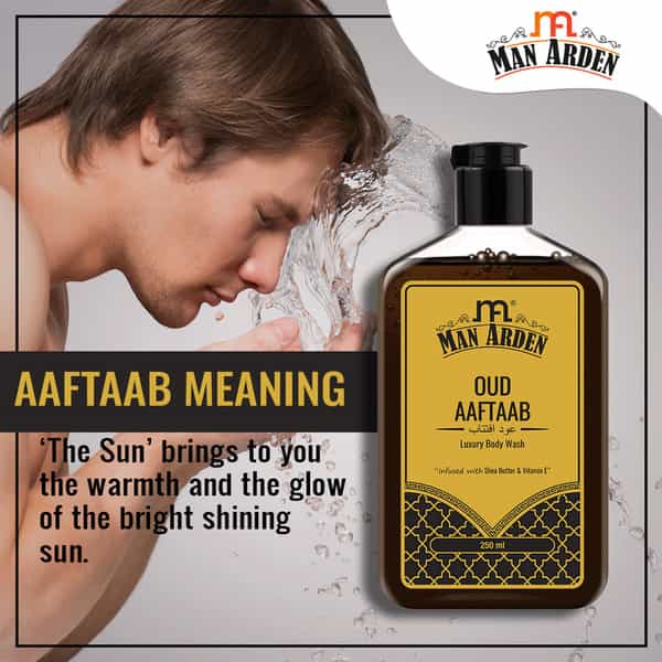 Man Arden Oud Aaftaab Luxury Body Wash Infused With Shea Butter & Vitamin E 250Ml