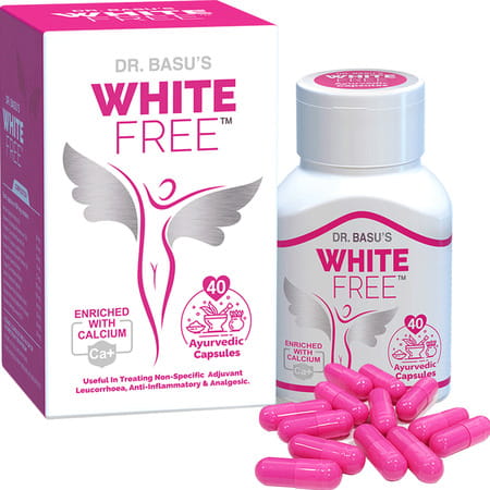 White Free Capsules For ( Leucorrhoea ) Treatment 100% Ayurvedic Pack- 2