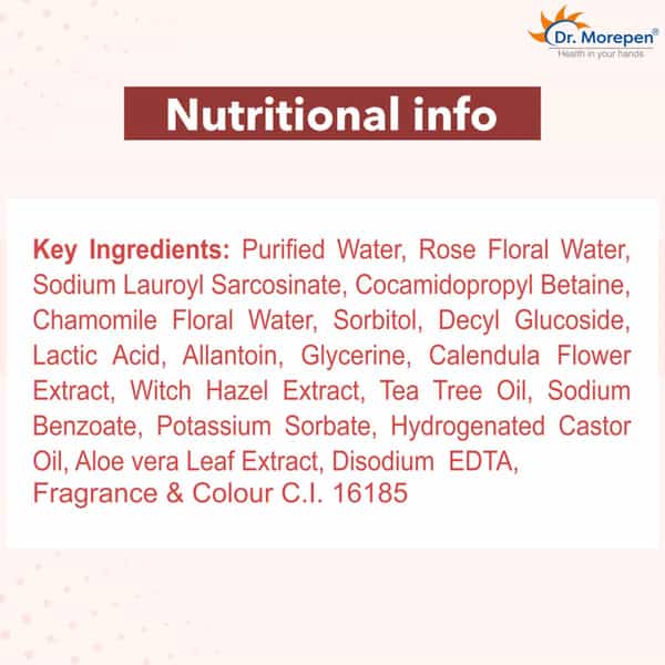 Dr. Morepen Clean & Pure Ph 3.5 Intimate Foam Wash | Women | Rose & Chamomile Floral Water | 120 Ml
