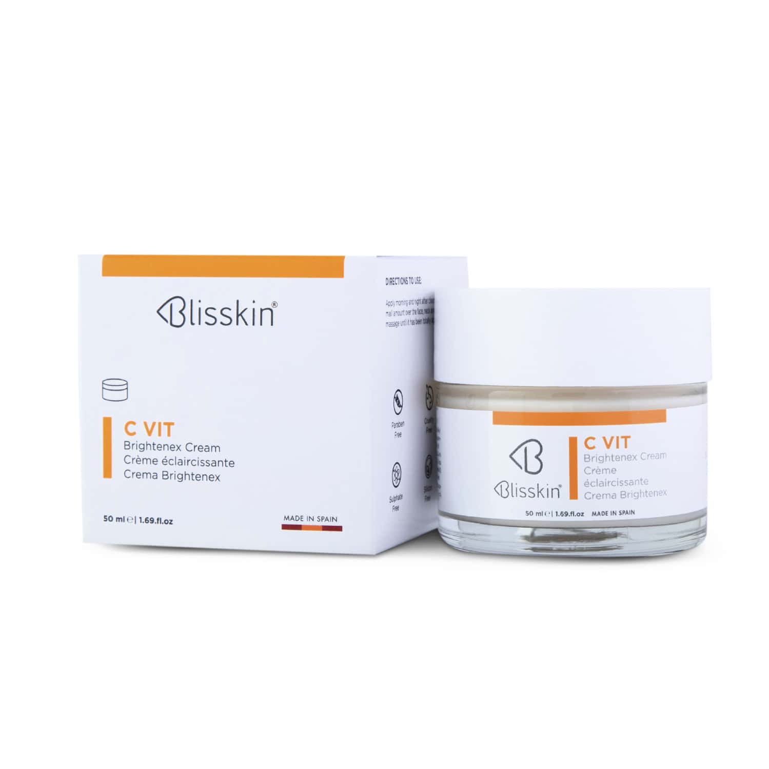 Blisskin C Vit Brightenex Cream For Brightening & Depigmentant | For All Skin Types - 50ml