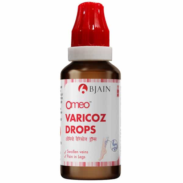 Bjain Omeo Varicoz Drops | Improves Vein's Valves - 30Ml