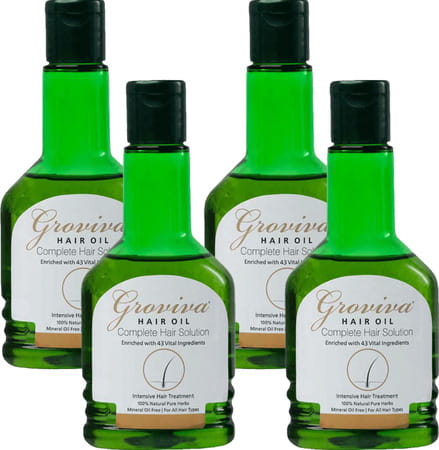 Groviva Hair Oil 100 Ml (Pack Of 4)