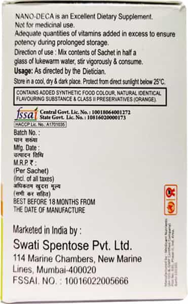 Swayamacare Nano-Deca Sachets - 15 Sachets