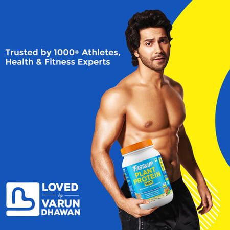 Fast&Up Plant Protein For Man Vegan Protein Drink For Man - Chocolate Flavor-27 Servings
