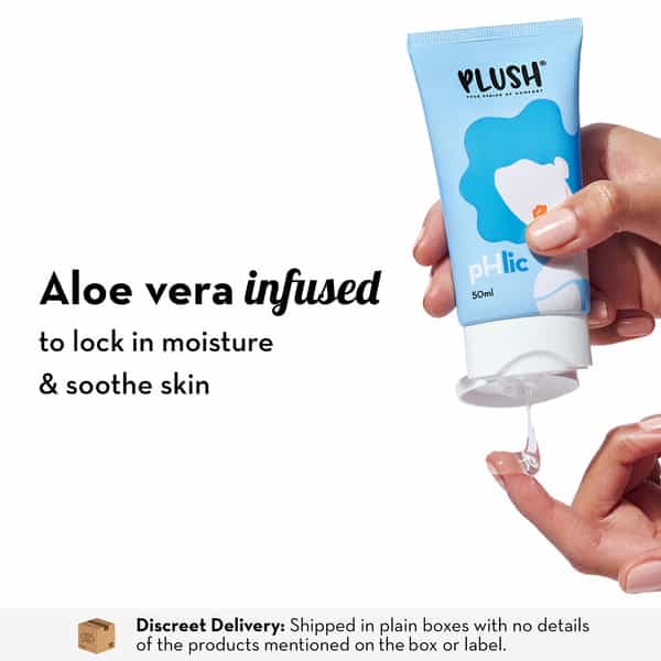 Plush Phlic Lubricant- Natural - Non Flavoured + Non Sticky- 50Ml