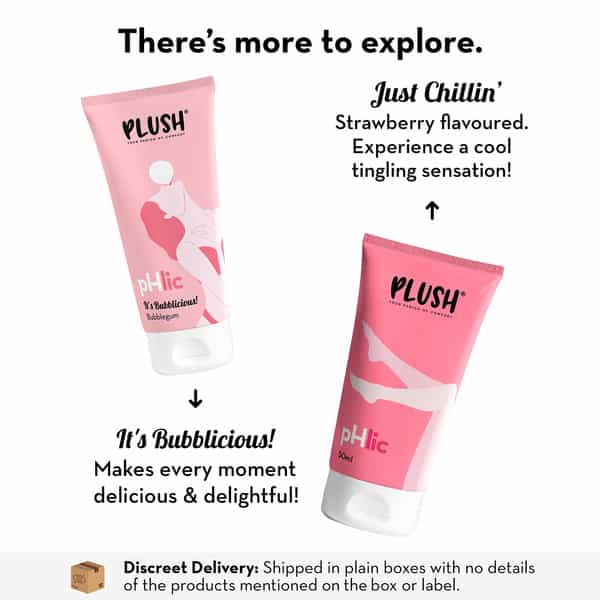Plush Phlic Lubricant- Natural - Non Flavoured + Non Sticky- 50Ml