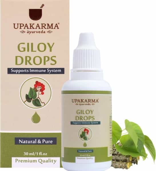 Upakarma Ayurveda Giloy Drops An Ayurvedic Herb Drops To Boost Immunity And Strength- 30Ml