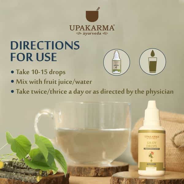 Upakarma Ayurveda Giloy Drops An Ayurvedic Herb Drops To Boost Immunity And Strength- 30Ml
