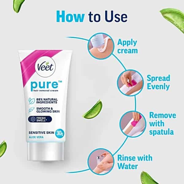 Veet Pure Sensitive Hair Removal Cream 30 G