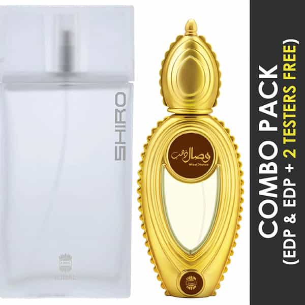 Ajmal Shiro Edp 90Ml Perfume For Men And Wisal Dhahab Edp 50Ml Perfume For Men