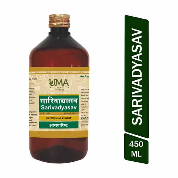 Uma Ayurveda Sarivadyasava Ayurvedic Syrup 450 Ml