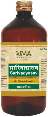 Uma Ayurveda Sarivadyasava Ayurvedic Syrup 450 Ml