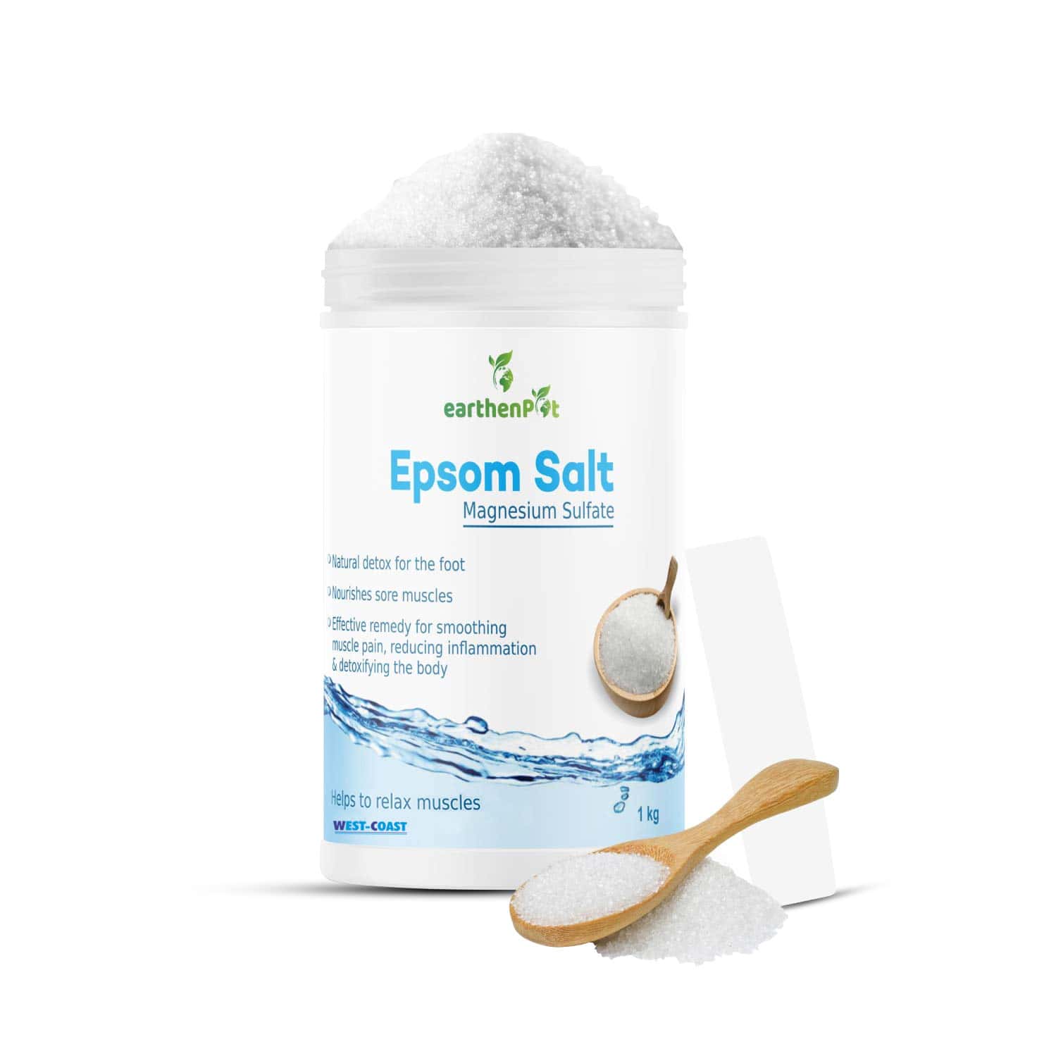 West-coast Earthen Pot Epsom Salt For Relaxation (pack Of 1)