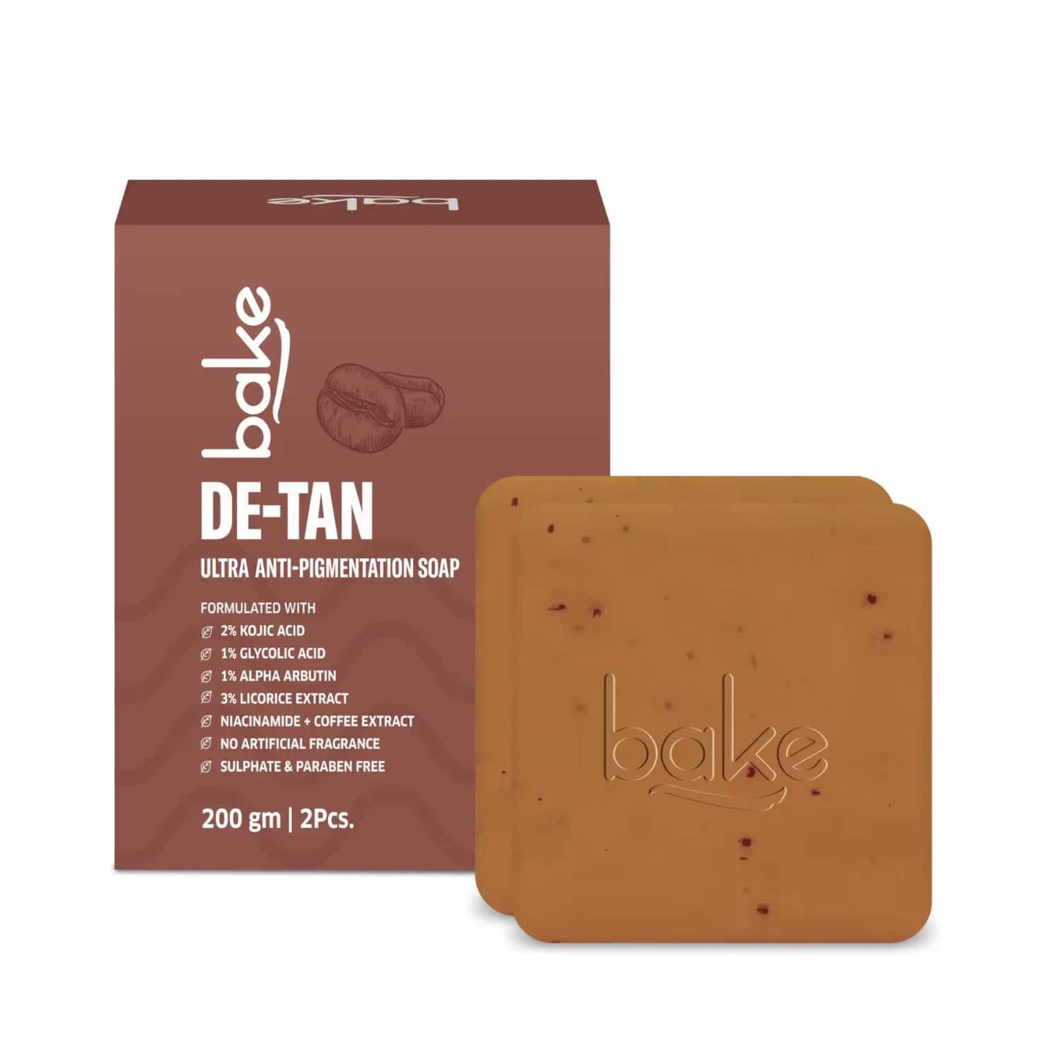 Bake De-tan Anti-pigmentation Soap For Tan Removal & Pigmentation (pack Of 2)