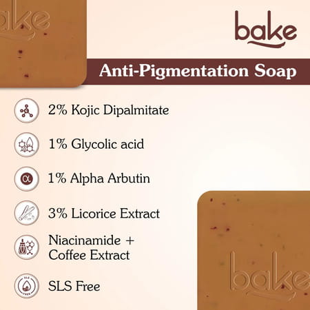 Bake De-Tan Anti-Pigmentation Soap For Tan Removal & Pigmentation (Pack Of 2)