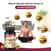 Jagat Pharma Ashwagandha Capsule | Helps Relieve Stress And Anxiety 60 Veg Caps Pack- 2