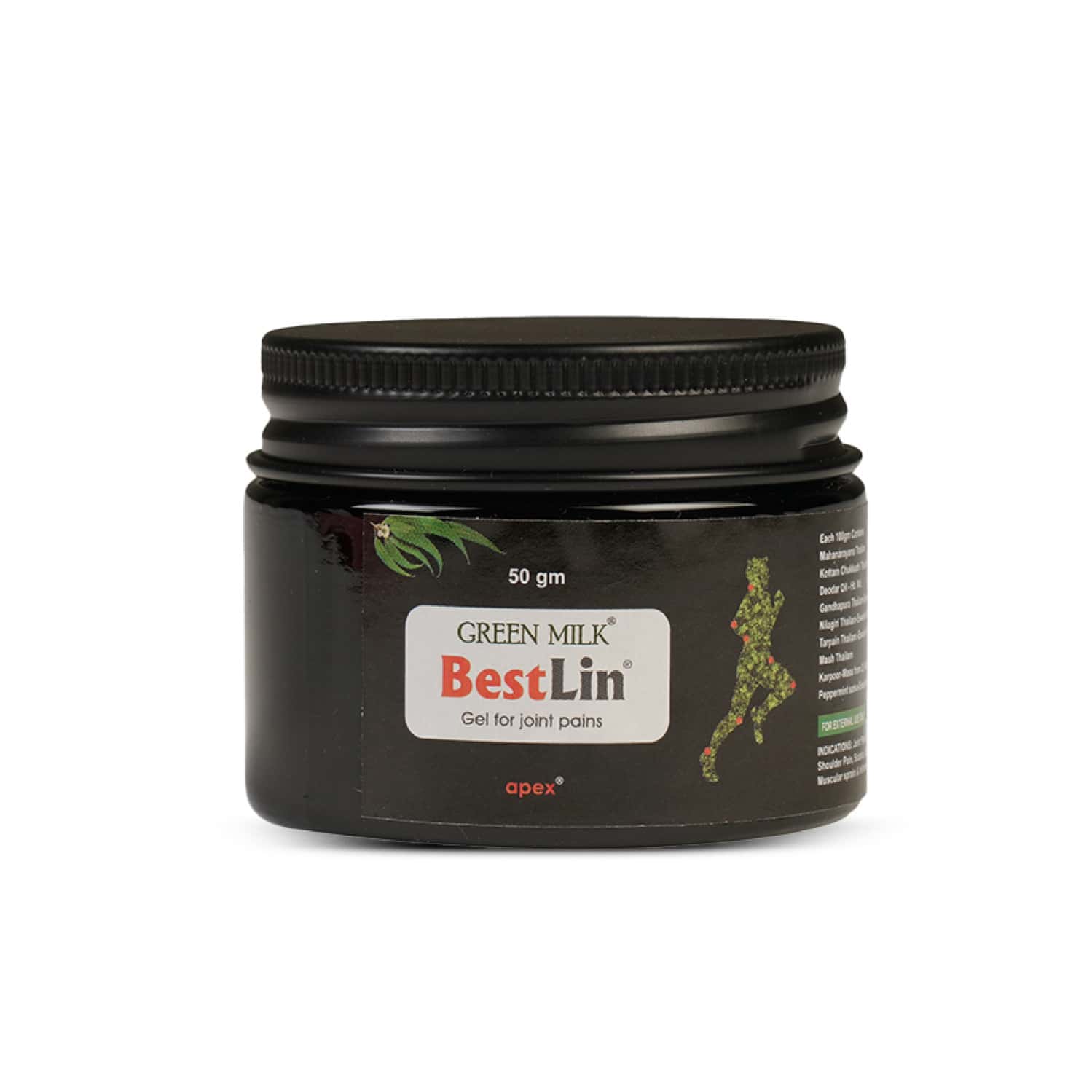 Green Milk Bestlin Advanced Pain Healing Cream - Ayurvedic Relief For Joint & Muscle Pain | 50 G