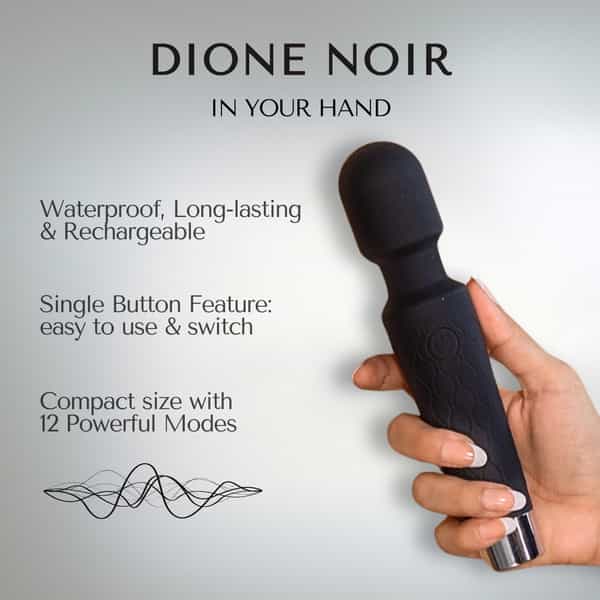 Libertee Dione Noir 100% Body Safe Personal Massager
