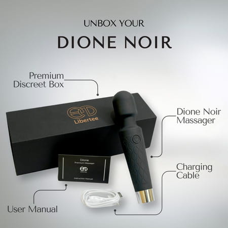 Libertee Dione Noir 100% Body Safe Personal Massager