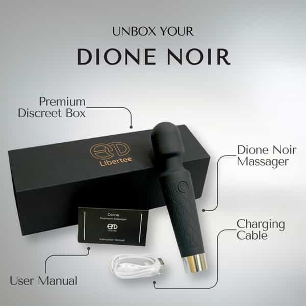 Libertee Dione Noir 100% Body Safe Personal Massager