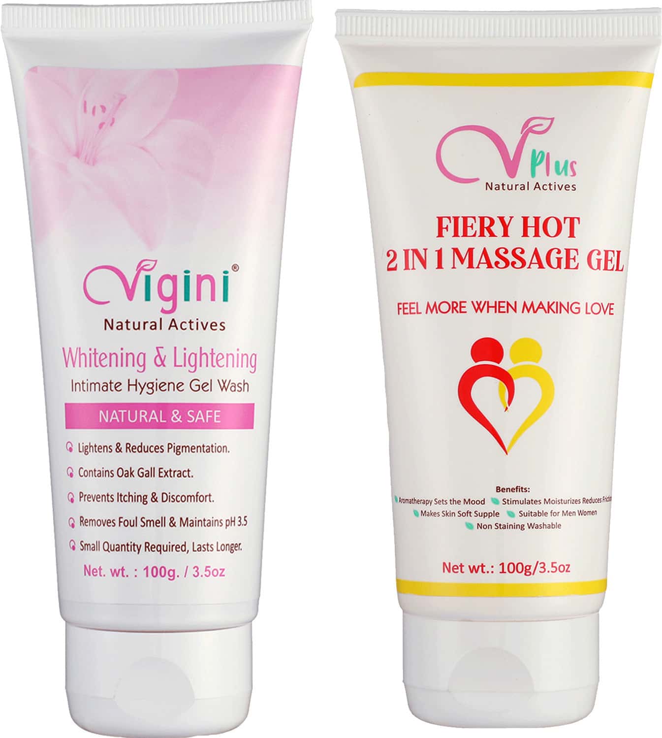 Vigini Vaginal V Intimate Whitening Feminine Hygiene Wash Hot 2in1 Sensual Lubricant Lube Gel 200ml