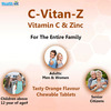 Healthvit C-Vitan-Z Vitamin C 500Mg And Zinc 60 Chewable Tablets (Pack Of 2)