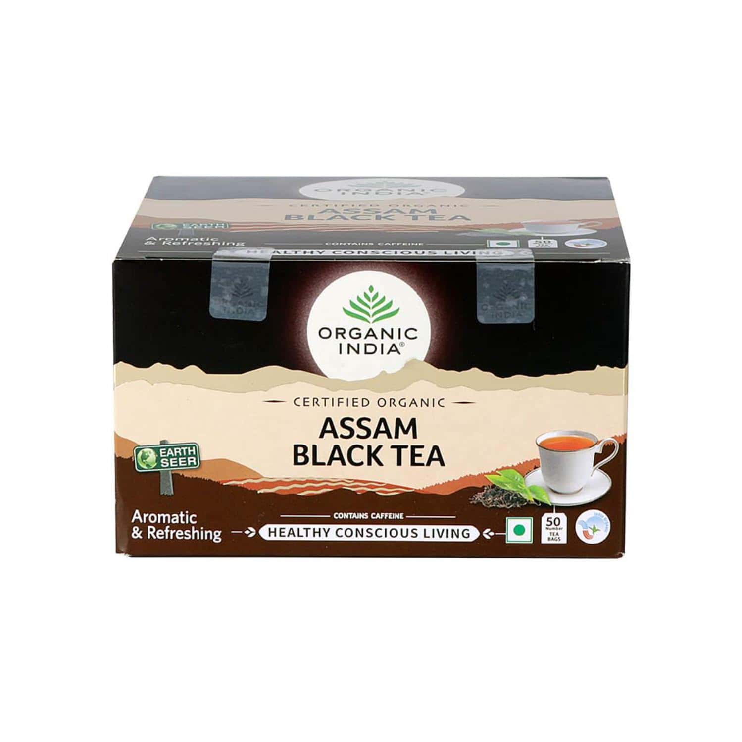 Organic India Assam Black Tea | 50 Tea Bags