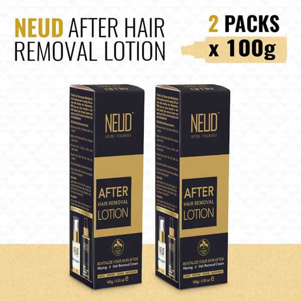 Neud After Hair Removal Lotion For Skin Care In Men & Women - 2 Packs (100Gm Each)